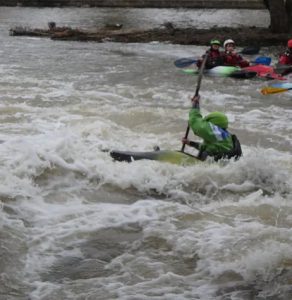 kayak en eau vive