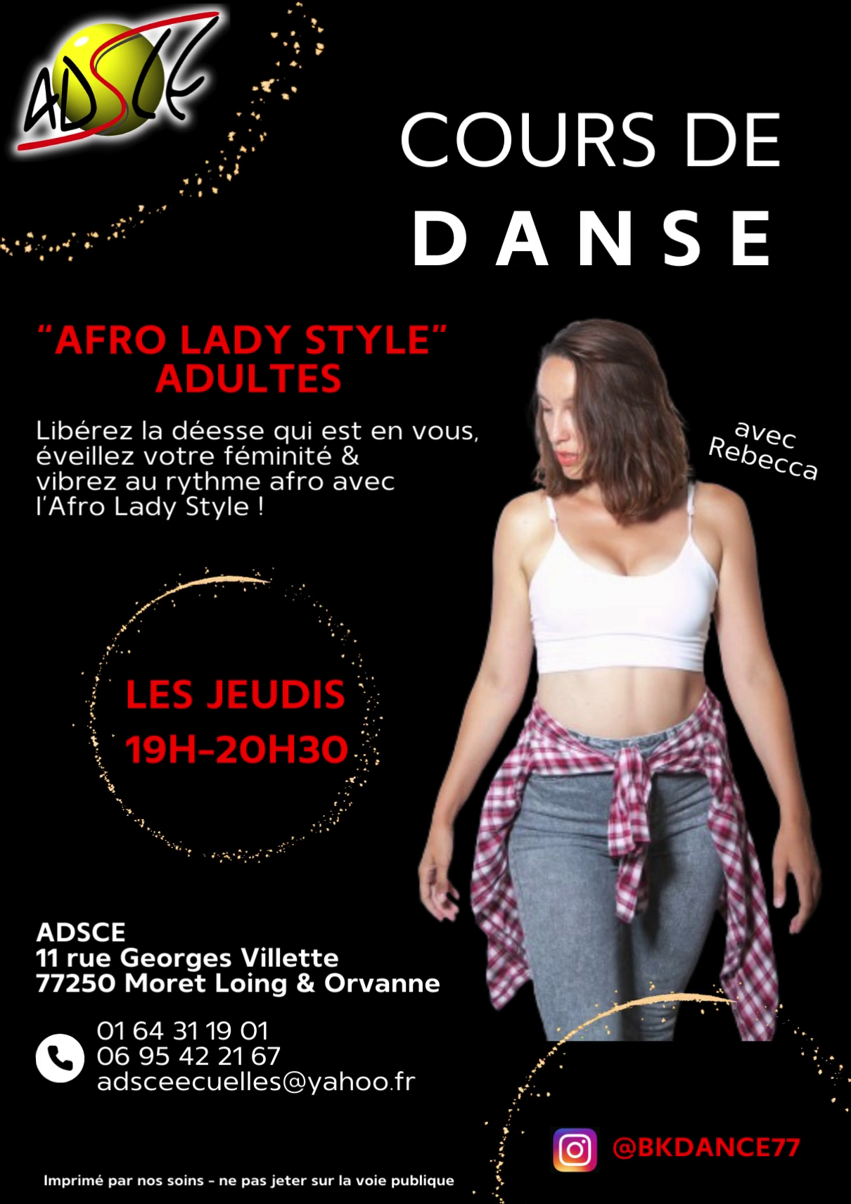 affiche afro lady style